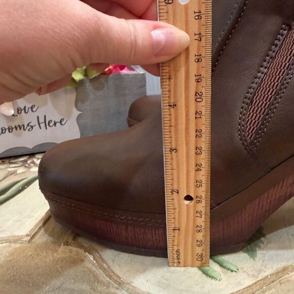 Kork-Ease Robin Brown Platform Ankle Boots Sz 9.5 - Picture 12 of 13